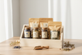 Premium herbal tea ritual box with four daily blends
